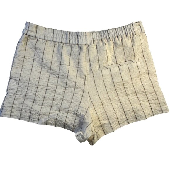 Zara Women’s Wrinkle Effect Striped Shorts Size Small Light Airy Bohocore - Picture 7 of 14